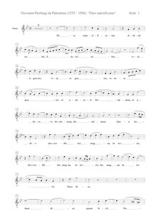 Partition ténor , partie [G2 clef], Dies sanctificatus, Palestrina, Giovanni Pierluigi da