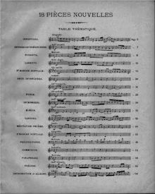 Partition Livraison 5, 18 Pièces Nouvelles, pour orgue, Various