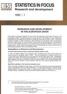 Research and development in the European Union