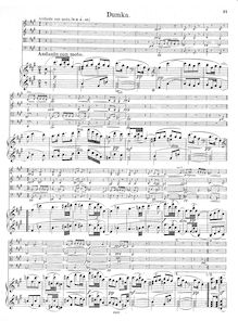 Partition , Dumka, Piano quintette No.2, Dvořák, Antonín