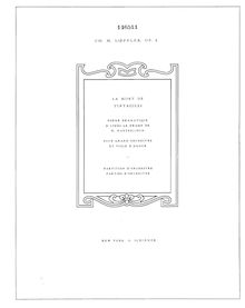 Partition complète, La mort de Tintagiles, Op. 6, Loeffler, Charles Martin par Charles Martin Loeffler