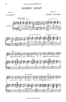 Partition complète, Robin Gray, A♭ major, Franck, César par César Franck