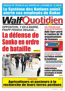 Walf  Quotidien n°8664 - du jeudi 11 février 2021