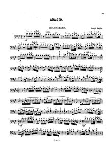 Partition de violoncelle, Piano Sonata No.19 en D major