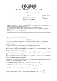 ESSEC 2006 mathematiques i classe prepa hec (ect)