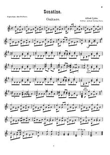 Partition complète, Sonatina, C major, Cottin, Alfred