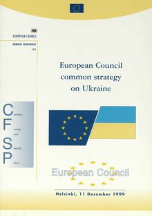 European Council common strategy on Ukraine