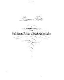 Partition , Gräfin Julie v. Dietrichstein, Quatuor Concertant, Op.230