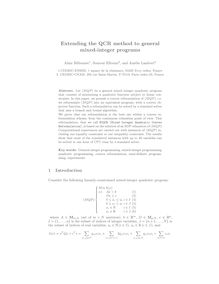 Extending the QCR method to general mixed integer programs