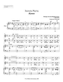 Partition Original key (haut voix, E-flat major), Sancta Maria, Faure, Jean-Baptiste