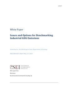 Draft White paper: Issues and Options for Benchmarking ...