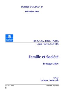 Dossier - Famille et Société