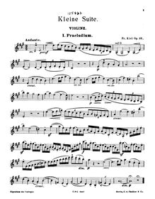 Partition de violon, Kleine , Little Suite for Violin and Piano