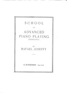 Partition complète (bookmarked en anglais), School of Advanced Piano Playing