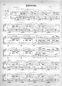 Partition , Elévation, Cinquante pièces d orgue, 1e  (1-25), Batiste, Edouard