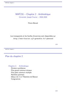 MAT231 Chapitre