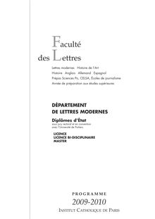 Lettres modernes 09-10