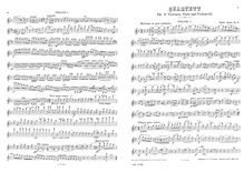 Partition parties complètes, corde quatuor, D minor, Jensen, Gustav