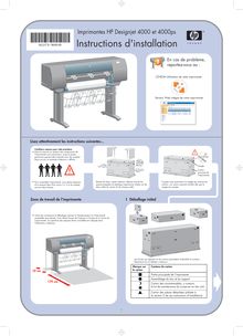 Notice Imprimantes HP  Designjet 4000ps