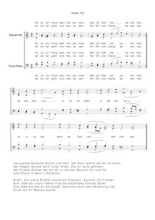 Partition Ps.122: Es ist ein Freud dem Herzen mein, SWV 227, Becker Psalter, Op.5