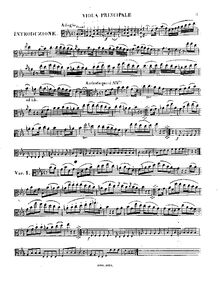 Partition viole de gambe solo , partie, Variationen für die Bratsche mit Orchestre en Es