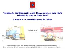 Transports combinés rail-route, fleuve-route et mer-route : tableau de bord national 2006. : 2