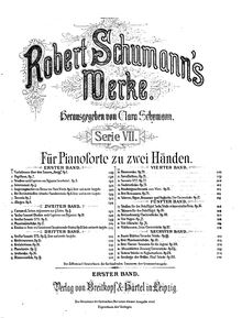 Partition complète,  Abegg  Variations, F major, Schumann, Robert par Robert Schumann