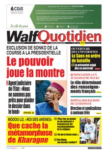 Walf Quotidien N° 9481 - du mardi 07 novembre 2023