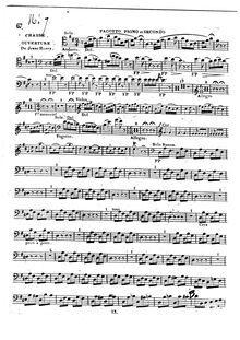 Partition basson 1, 2, Chasse du Jeune Henry, Méhul, Etienne Nicolas