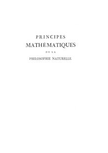Newton   principes mathématiques de la philosophie naturelle