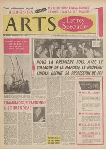 ARTS N° 724 du 27 mai 1959