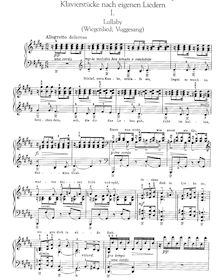 Partition complète of all pièces (lower resolution), Piano Transcriptions of chansons Op.41