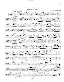 Partition violoncelle 1, corde Sextet, Davydov, Karl