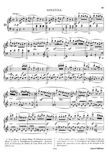 Partition complète, Sonatina, C major, Hummel, Johann Nepomuk