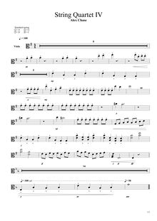 Partition , Adagio, corde quatuor No.1, E minor, Chase, Alex par Alex Chase