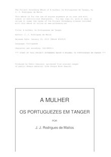 A mulher; Os Portuguezes em Tanger