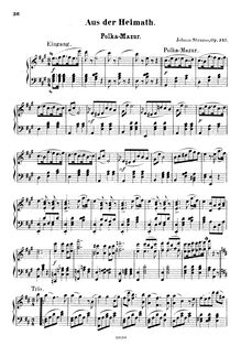 Partition complète (filter), Aus der Heimat, Op.347, Strauss Jr., Johann
