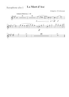 Partition Alto Saxophone 1 (E♭), Peer Gynt  No.1, Op.46, Grieg, Edvard