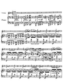 Partition de violon, 4 pièces pour violon et Piano, 4 Skladby par Josef Suk