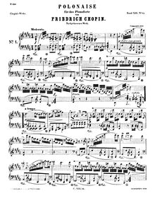Partition complète, Polonaise en G-sharp minor, Op. posth., Polonaise in G-sharp minor, Op. posth. par Frédéric Chopin