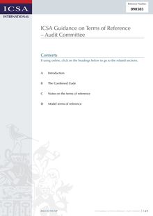 090303  FINAL Terms of Reference  Audit Committee