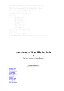 Appreciations of Richard Harding Davis