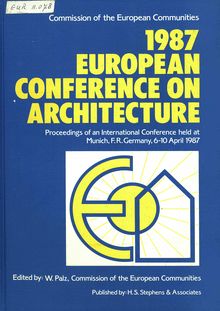 European conference on architecture 1987