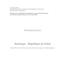 Statistique  République du Tchad