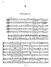 Partition  II, Banchetto Musicale, Schein, Johann Hermann