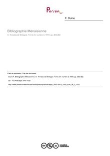 Bibliographie Ménaisienne - article ; n°3 ; vol.34, pg 363-382