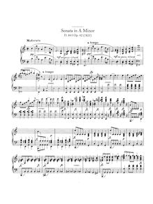 Partition complète, Piano Sonata No. 16 en A minor, Première grande sonate