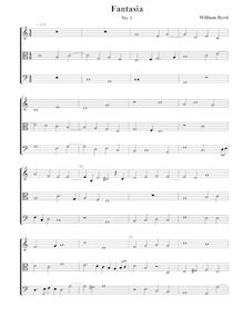 Partition Fantasia VdGS No.1 – partition complète, fantaisies pour 3 violes de gambe