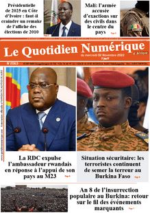 Le Quotidien Numérique d’Afrique n°2063 - du mercredi 2 novembre 2022