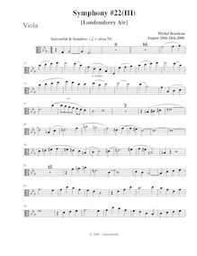 Partition altos, Symphony No.22, C minor, Rondeau, Michel par Michel Rondeau